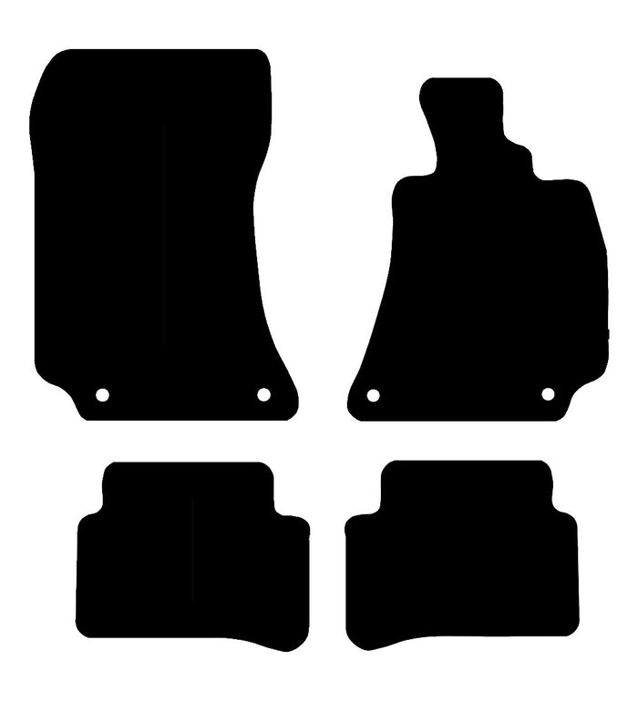 Mercedes C Class (4 Clips) (W204) 2011 - 2015 Car Mats vehicle mat pattern