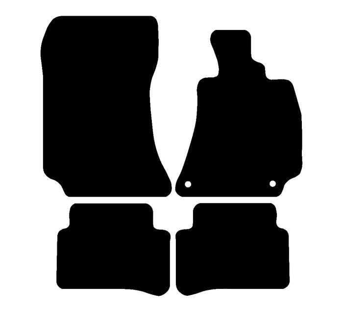 Mercedes C Class (W204) 2011 - 2015 Car Mats vehicle mat pattern