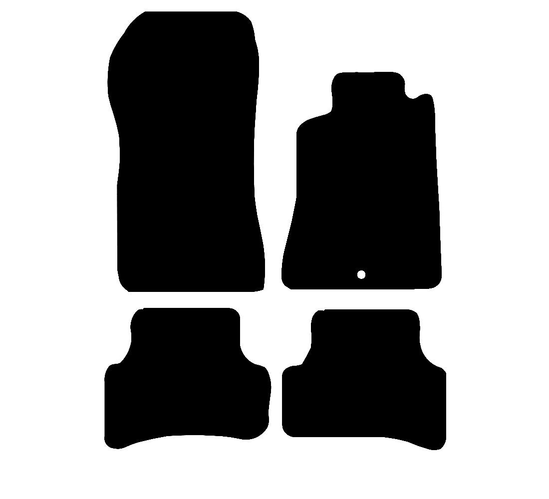 Mercedes CLK 1996 - 2003 Car Mats vehicle mat pattern