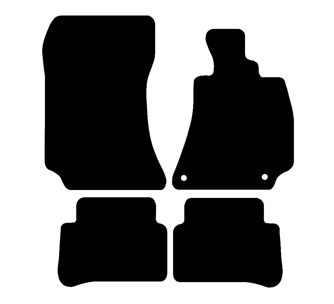 Mercedes CLS 2012 - 2017 Car Mats vehicle mat pattern