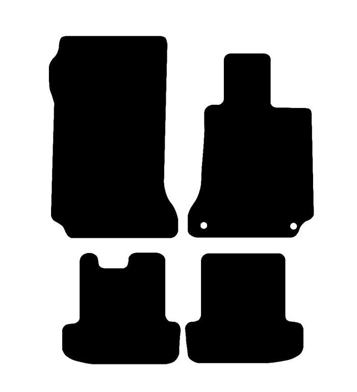 Mercedes E Class Coupe (W212) 2009 - 2012 Car Mats vehicle mat pattern