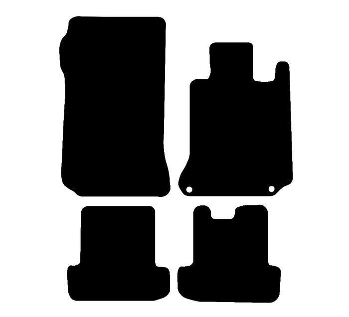 Mercedes E Class 2011 - 2013 Car Mats vehicle mat pattern