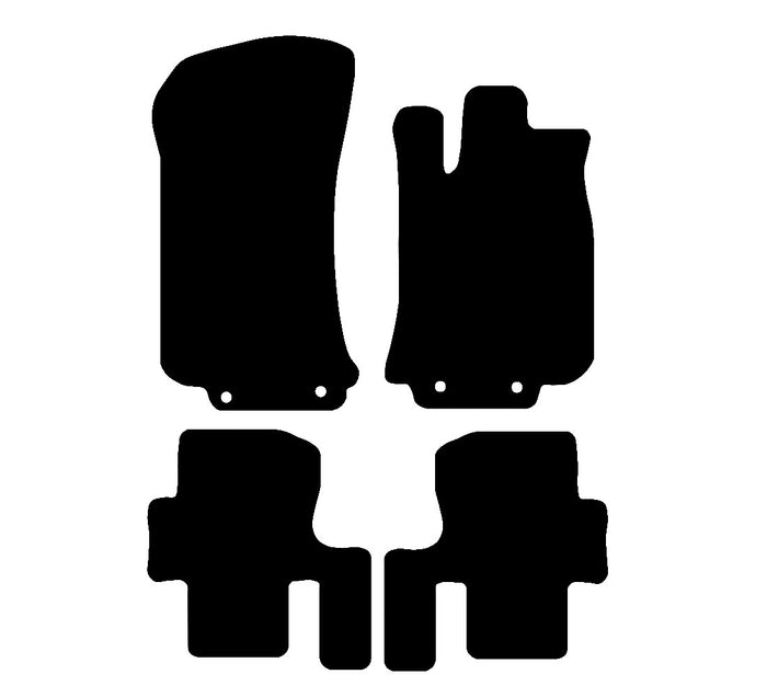 Mercedes R Class SWB 2006 - 2012 Car Mats vehicle mat pattern