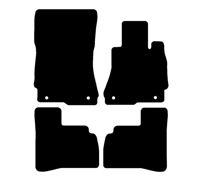 Mercedes S Class SWB 2006 - 2012 Car Mats vehicle mat pattern