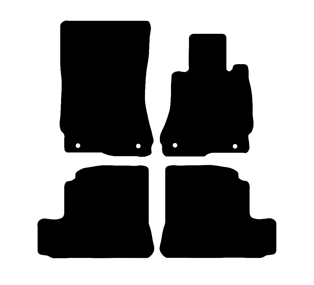 Mercedes S Class LWB 2006 - 2012 Car Mats vehicle mat pattern