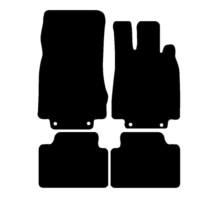 Mercedes S Class SWB 2000 - 2006 Car Mats vehicle mat pattern