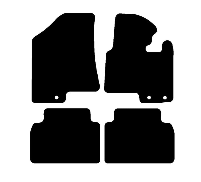 Kia Sportage 2010 - 2015 Car Mats vehicle mat pattern