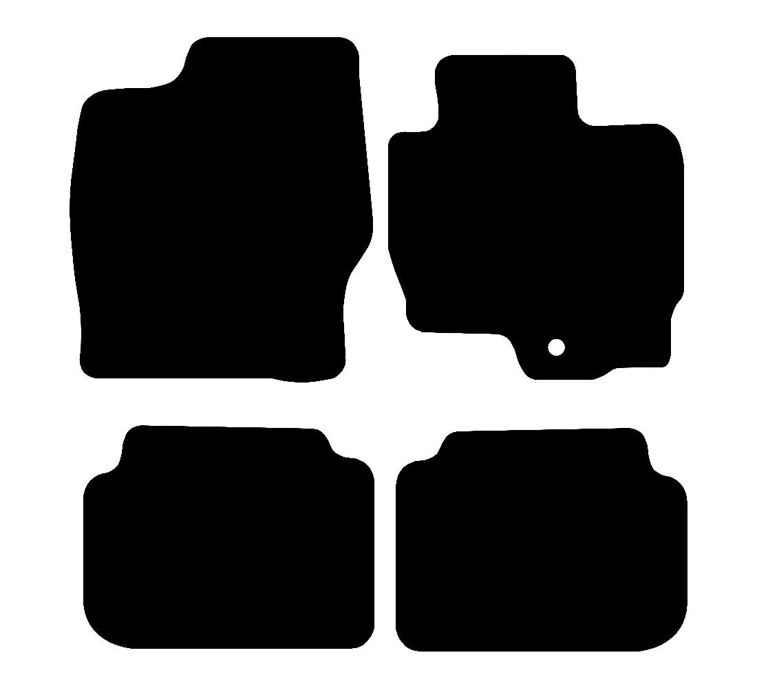 Mitsubishi Colt 2004 - 2016 Car Mats vehicle mat pattern