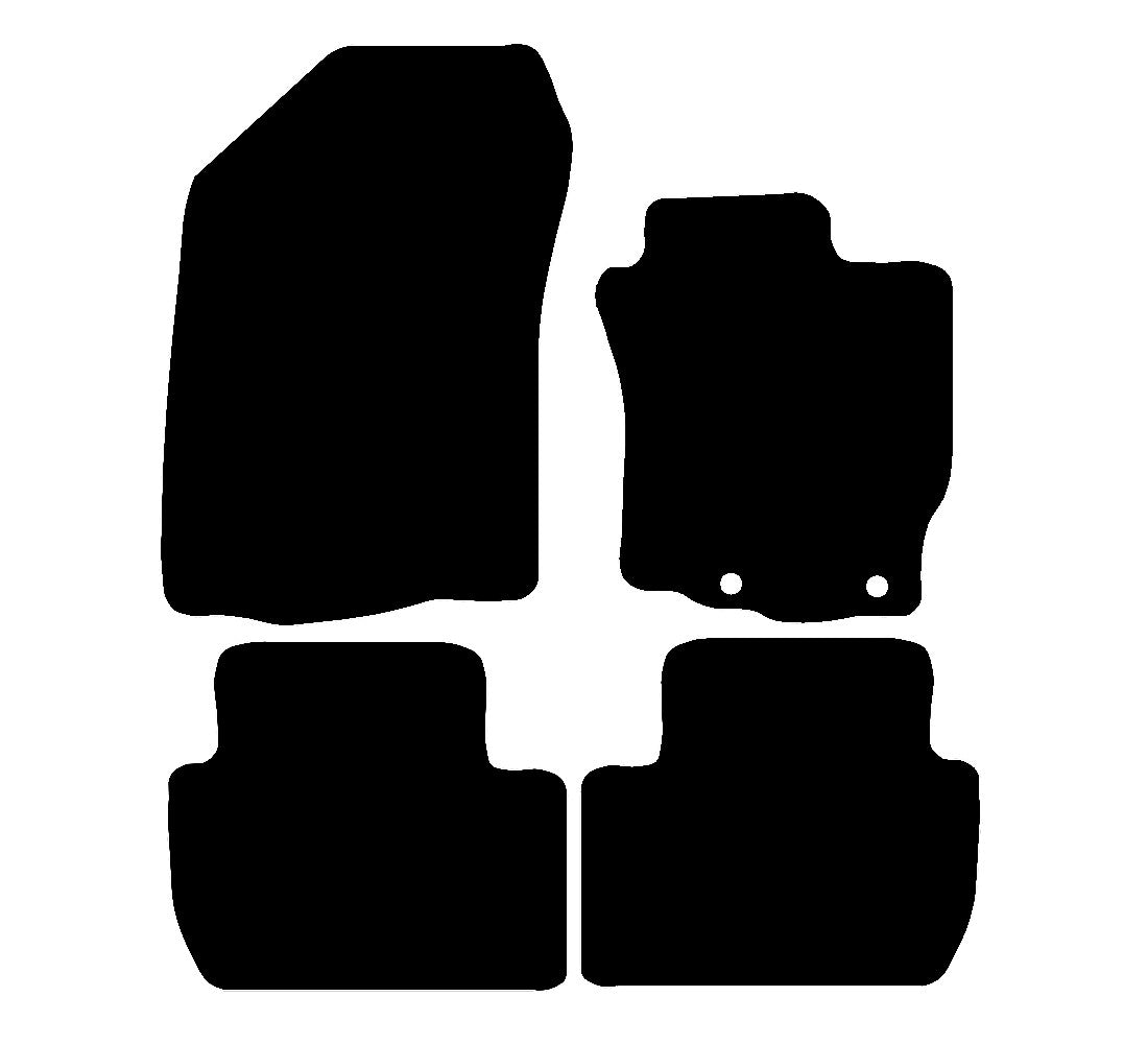 Mitsubishi Outlander (Auto) 2007 - 2012 Car Mats vehicle mat pattern