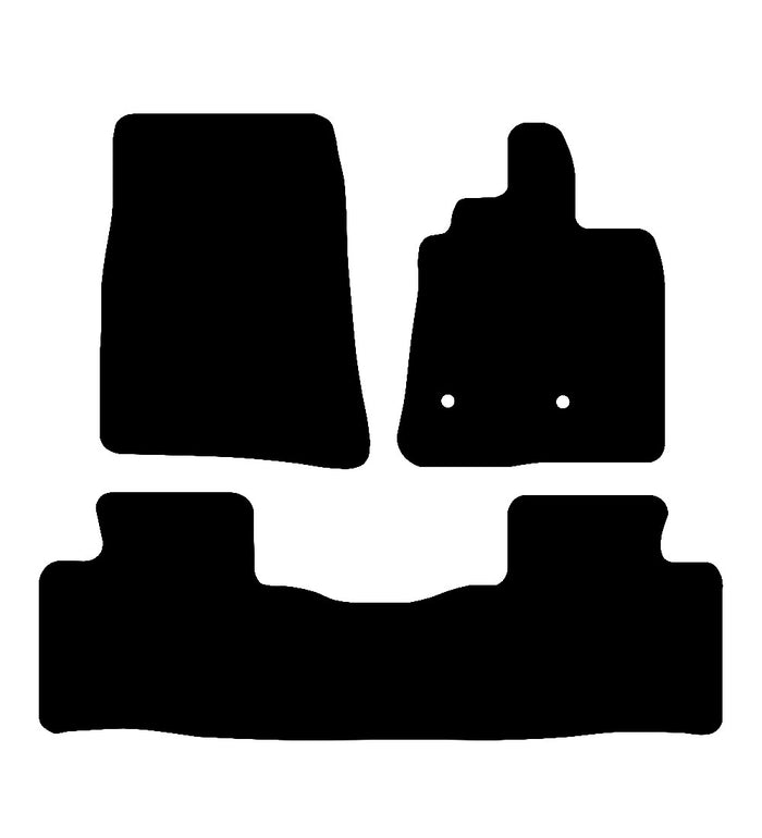 Mitsubishi Shogun SWB 3Dr 2007 to Present Car Mats vehicle mat pattern