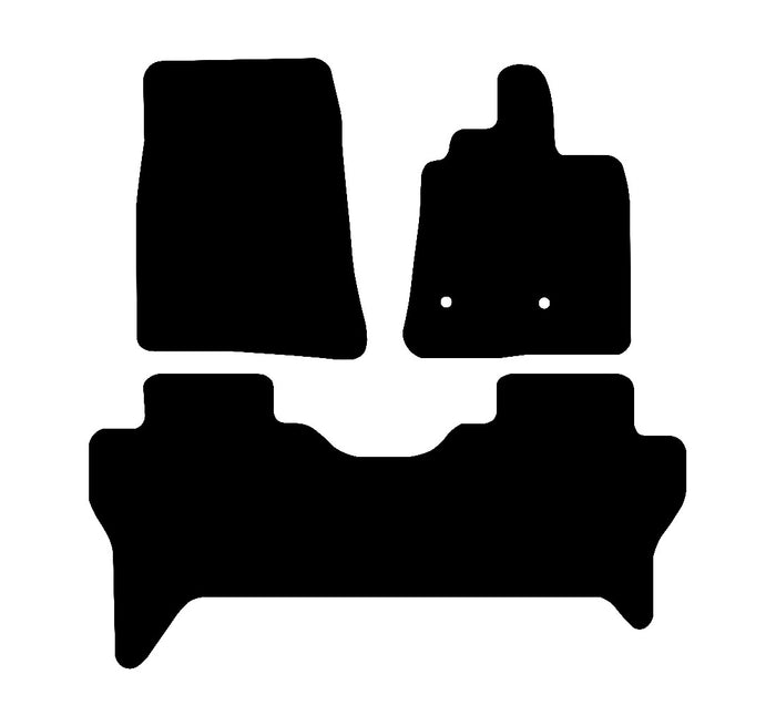 Mitsubishi Shogun LWB 5Dr 2007 to Present Car Mats vehicle mat pattern