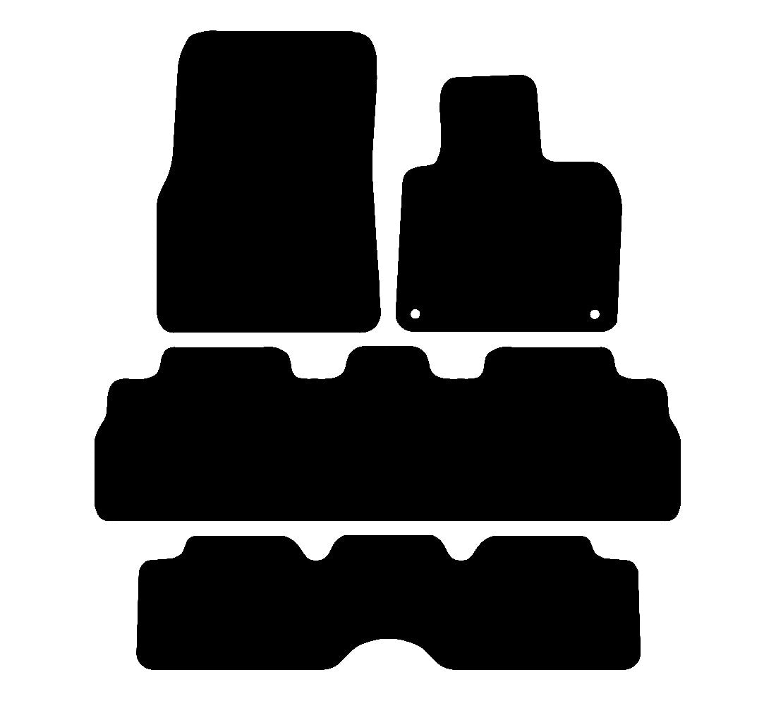 Renault Espace 2003 - 2007 Car Mats vehicle mat pattern