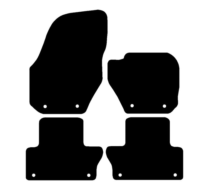 Volvo XC60 2008 - 2015 Car Mats vehicle mat pattern