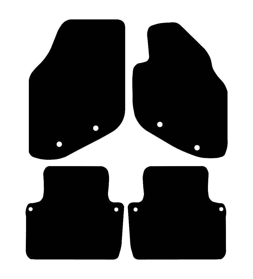 Volvo S80 (8 Clip Version) 1998 - 2006 Car Mats vehicle mat pattern