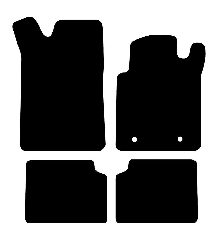 Renault Kangoo (5 Seat) 2003 - 2009 Car Mats vehicle mat pattern