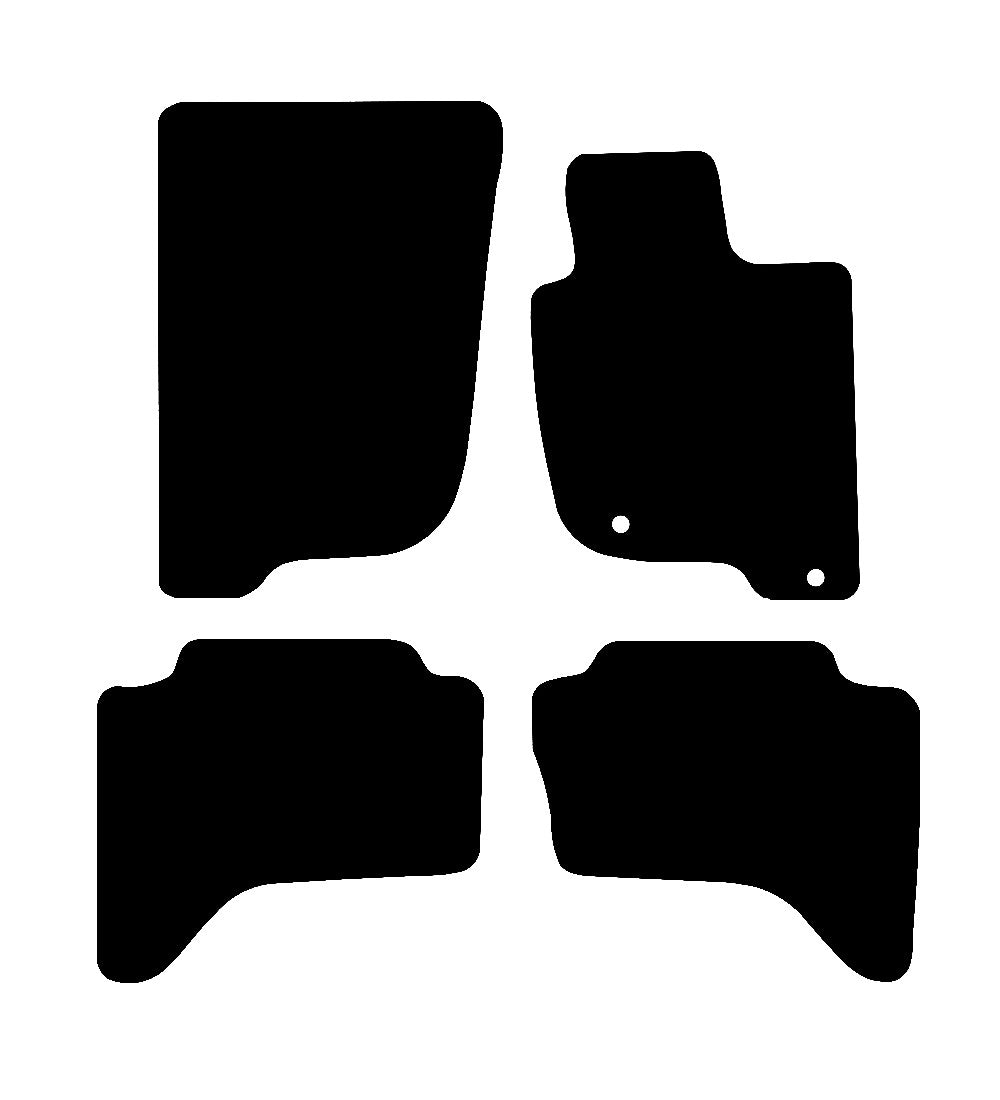 Mitsubishi L200 Double Cab 2006 - 2014 Car Mats vehicle mat pattern