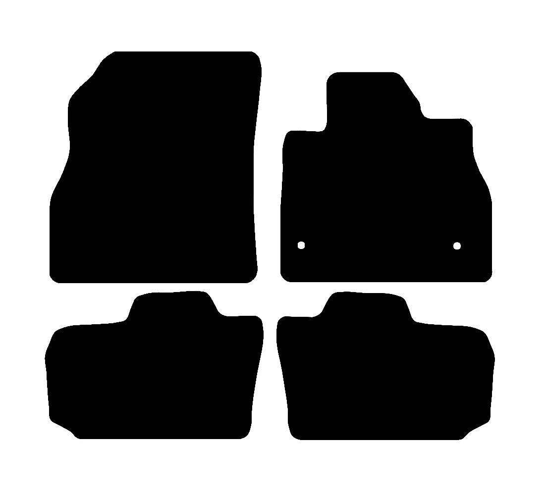 Nissan Leaf 2010 - 2014 Car Mats vehicle mat pattern