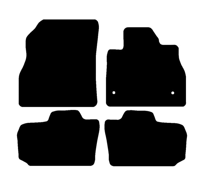 Nissan Leaf 2010 - 2014 Car Mats vehicle mat pattern