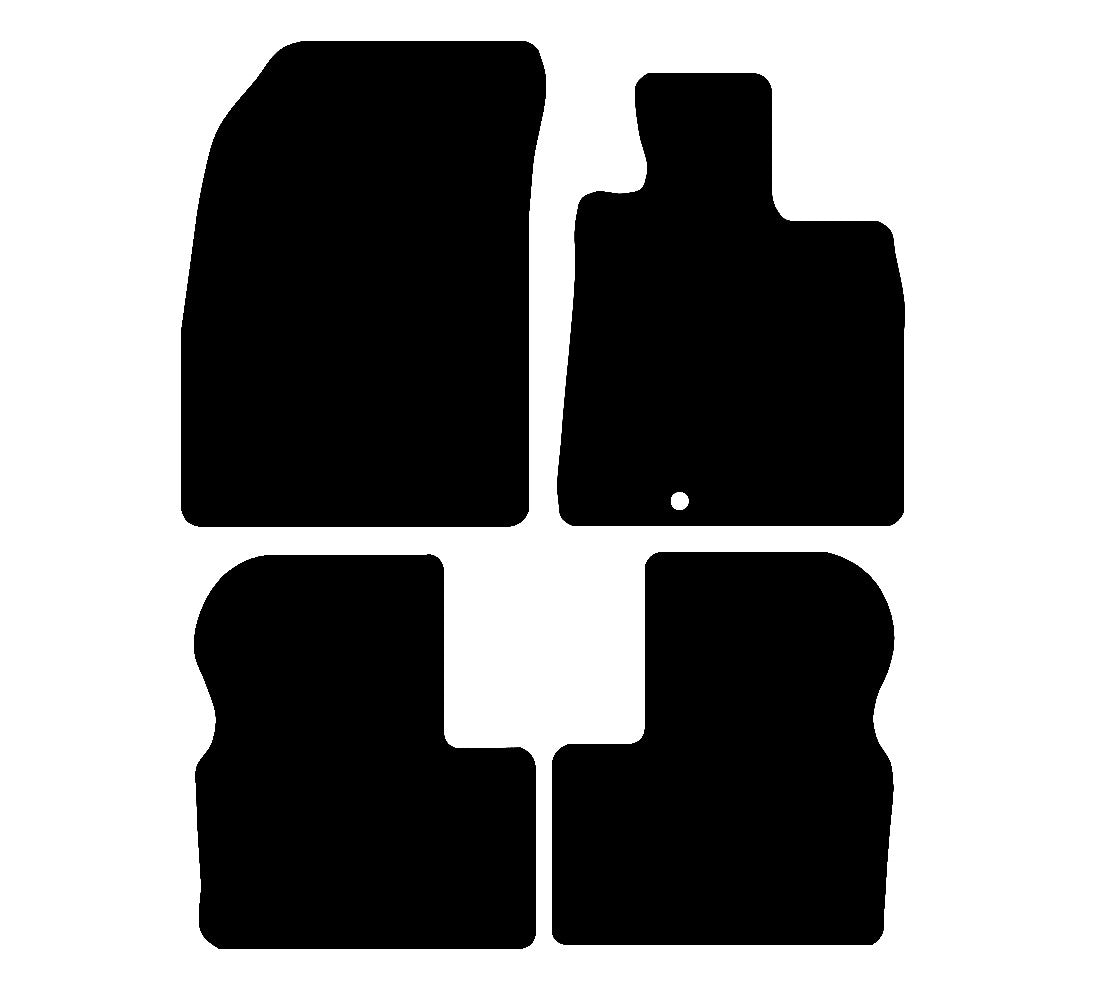 Nissan Micra 2010 - 2016 Car Mats vehicle mat pattern