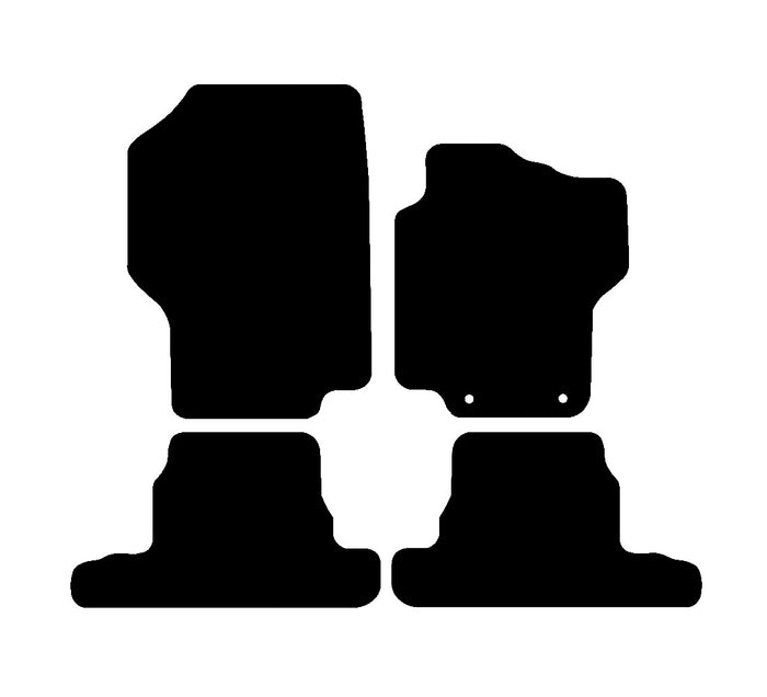 Peugeot 1007 2005 - 2009 Car Mats vehicle mat pattern