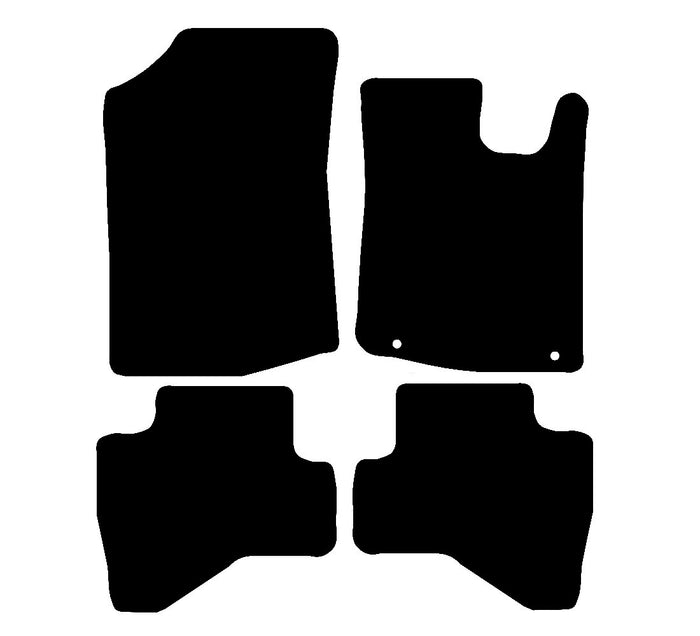 Peugeot 107 2011 - 2014 Car Mats vehicle mat pattern