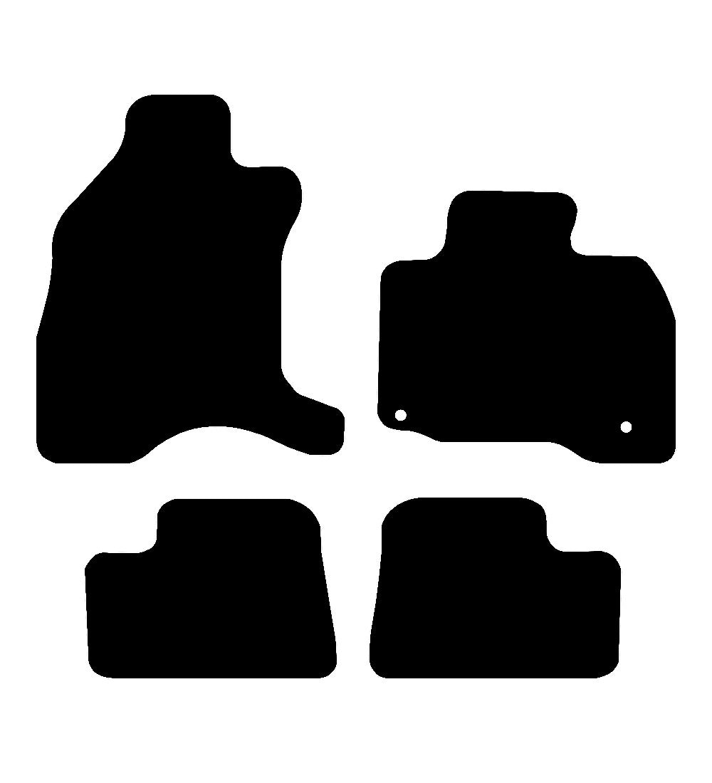 Peugeot iON 2010 to Present Car Mats vehicle mat pattern