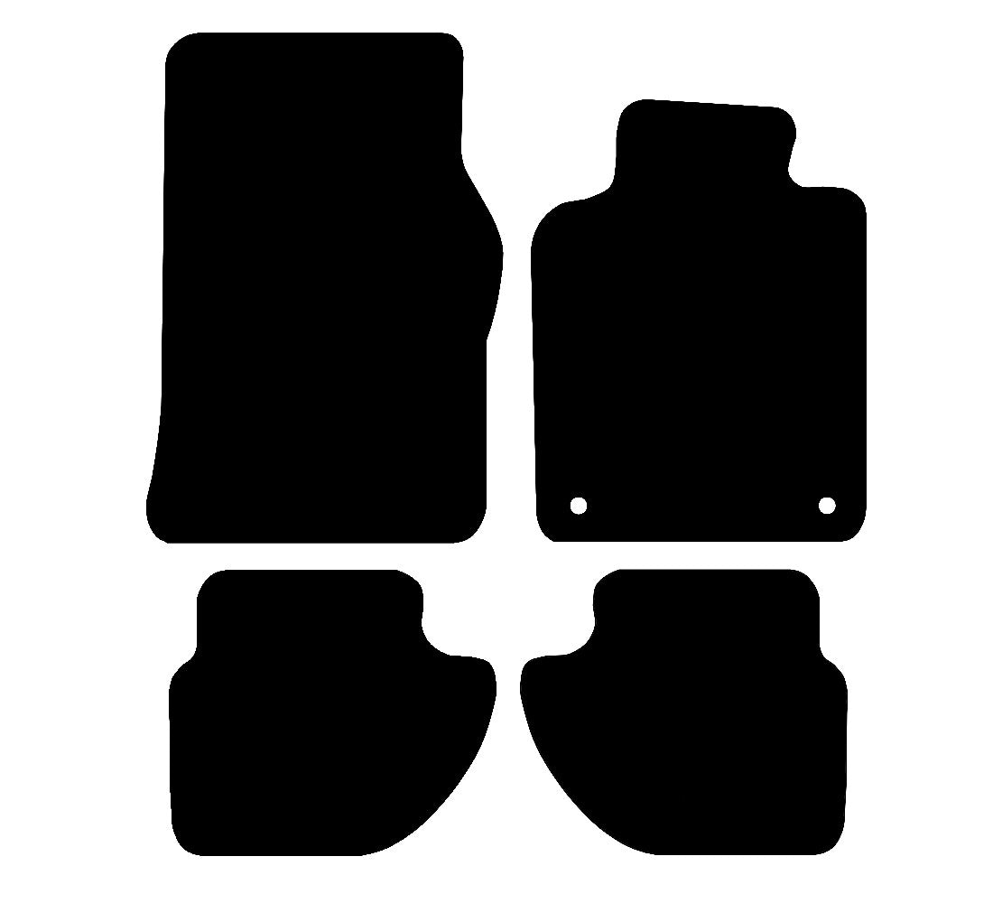 Porsche 968 1992 - 1995 Car Mats vehicle mat pattern