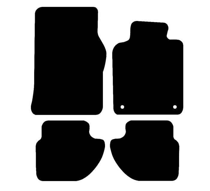 Porsche 968 1992 - 1995 Car Mats vehicle mat pattern