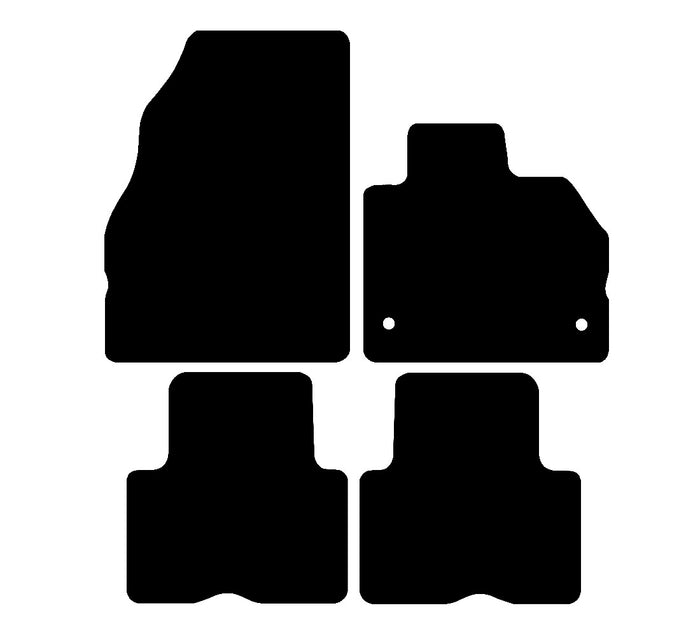 Renault Kangoo (5 Seat) 2009 - 2014 Car Mats vehicle mat pattern
