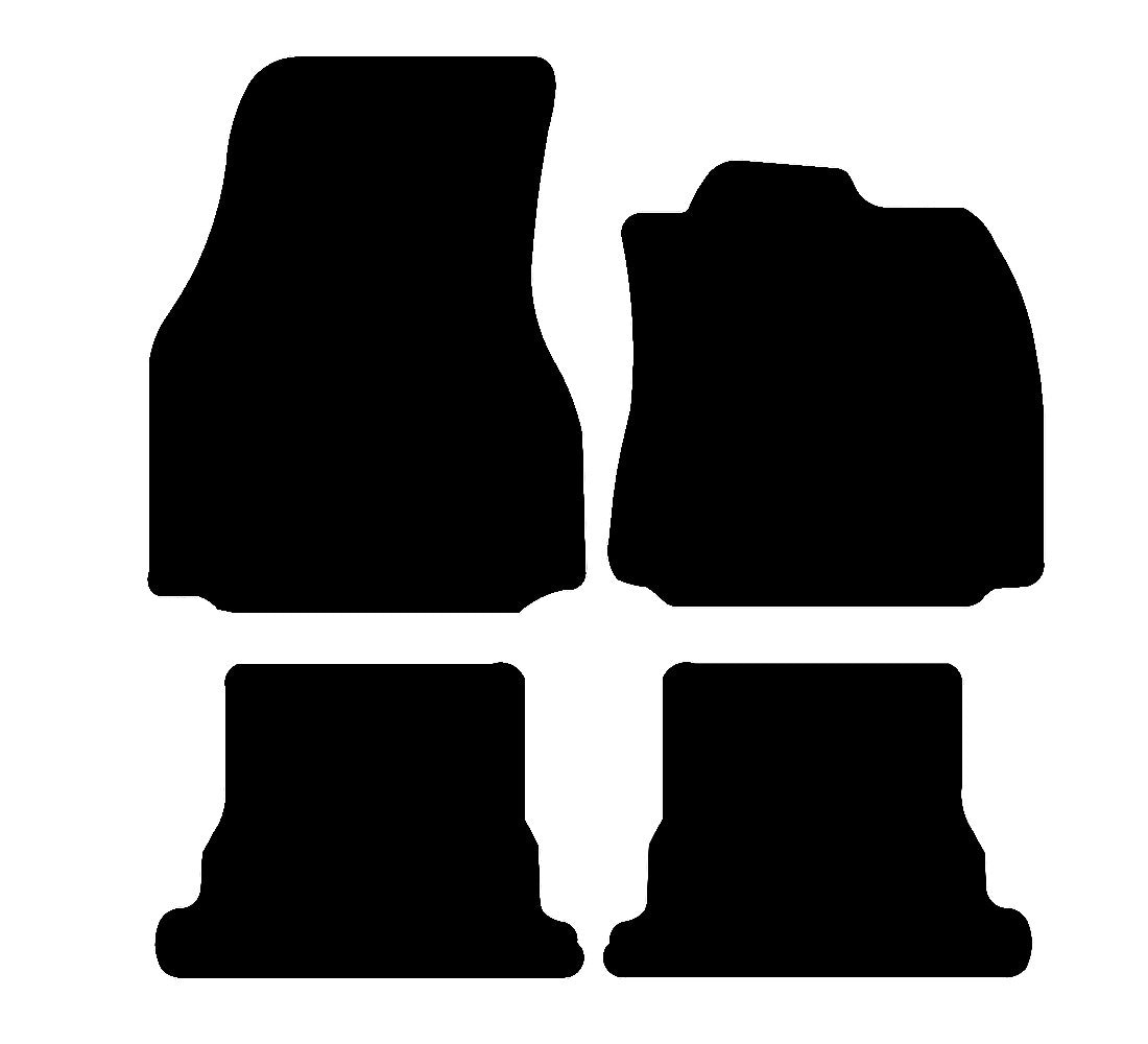 Renault Megane CC (Coupe Cabriolet) 2002 - 2009 Car Mats vehicle mat pattern