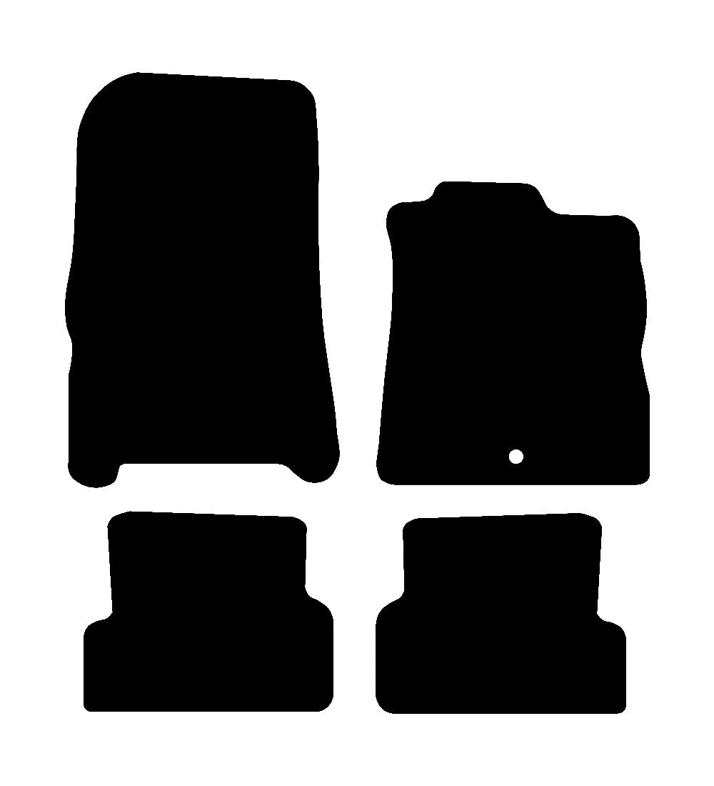 Renault Modus 2004 - 2010 Car Mats vehicle mat pattern