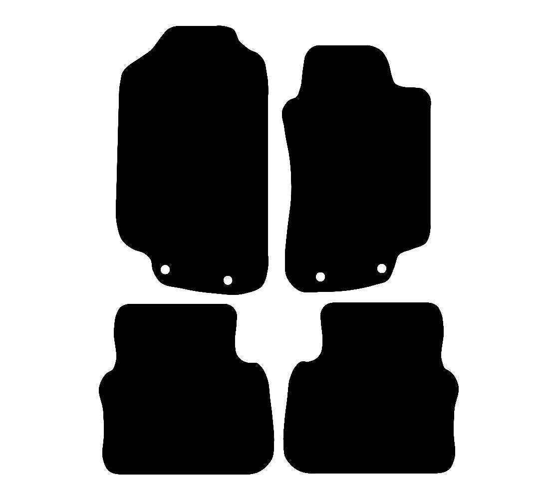 Saab 95 1997 - 2009 Car Mats vehicle mat pattern