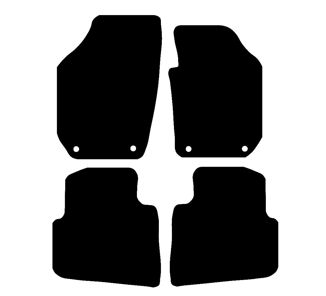 Skoda Roomster 2008 - 2015 Car Mats vehicle mat pattern