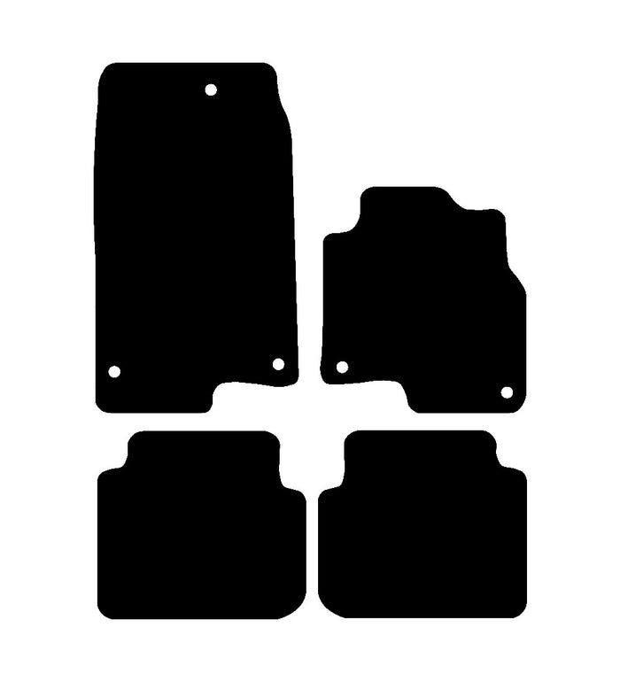 Smart ForFour 2004 - 2007 Car Mats vehicle mat pattern