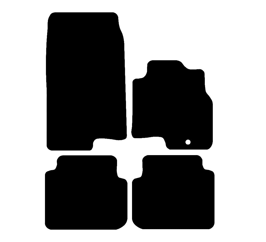 Smart ForFour 2004 - 2007 Car Mats vehicle mat pattern