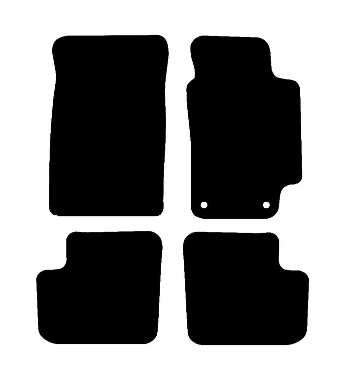 Toyota Avensis (2 Clip) 1997 - 2002 Car Mats vehicle mat pattern