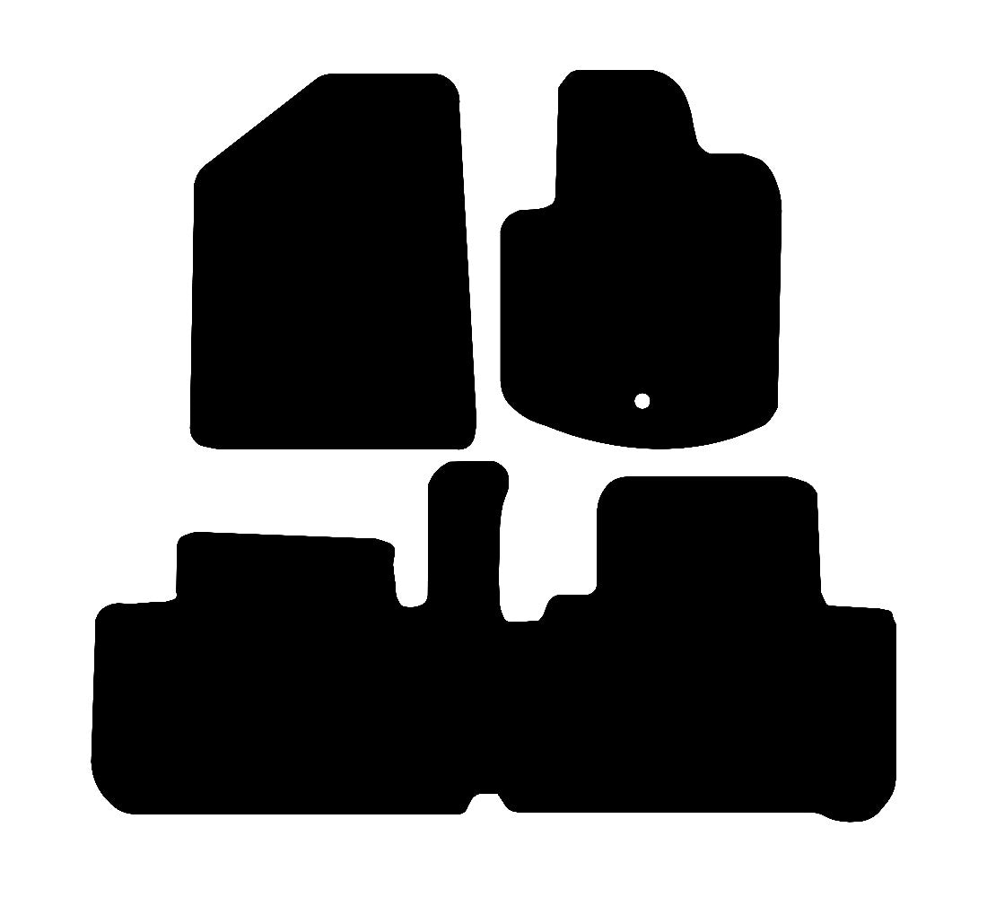 Toyota Avensis Verso 2001 - 2006 Car Mats vehicle mat pattern