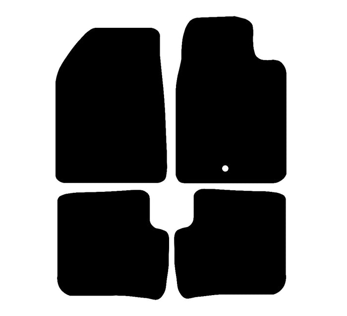 Toyota Yaris 5dr 2001 - 2006 Car Mats vehicle mat pattern