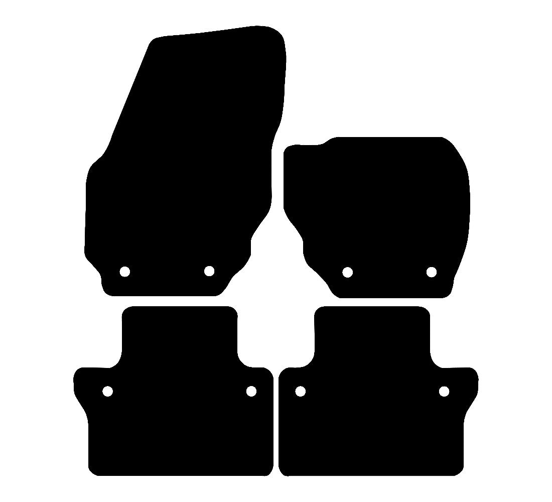 Volvo XC70 Auto 2007 to Present Car Mats vehicle mat pattern