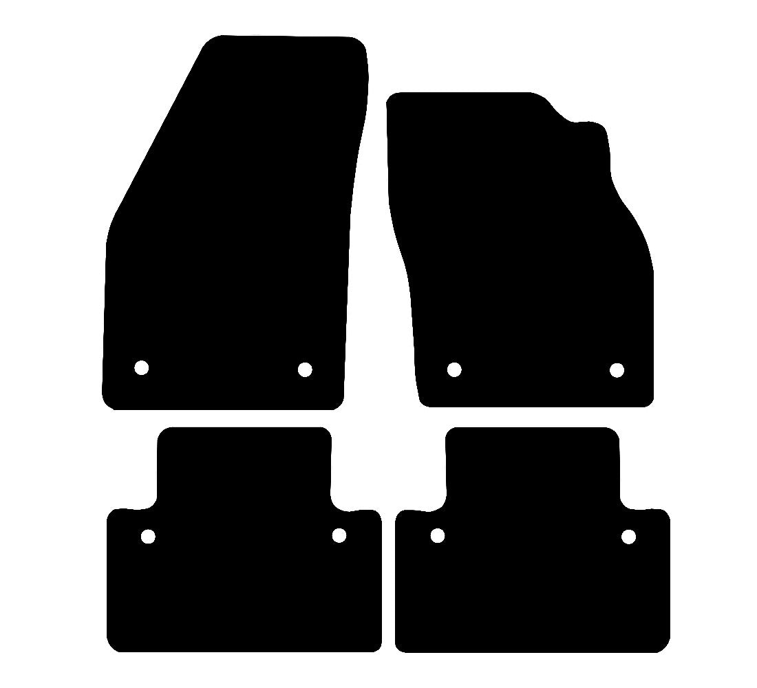 Volvo V50 Manual 2003 - 2012 Car Mats vehicle mat pattern