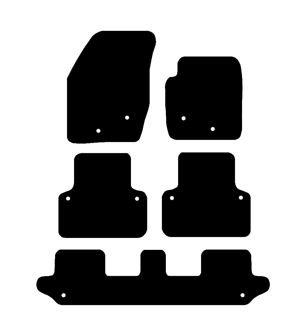 Volvo XC90 2002 - 2014 Car Mats vehicle mat pattern