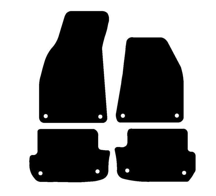 Audi A4 & S4 Cabriolet 2001 - 2008 Car Mats vehicle mat pattern