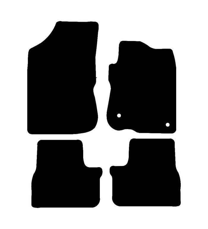 Peugeot 208 2012 - 2020 Car Mats vehicle mat pattern