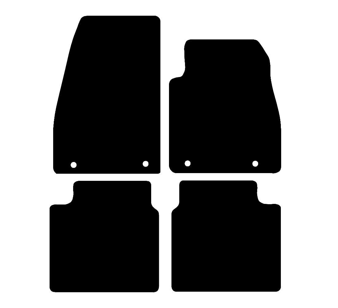 Saab 95 2010 - 2012 Car Mats vehicle mat pattern