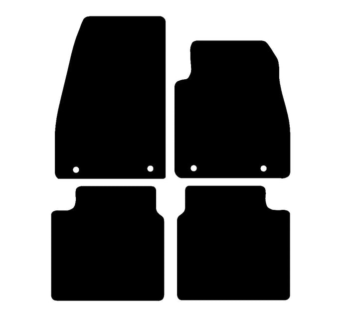 Saab 95 2010 - 2012 Car Mats vehicle mat pattern