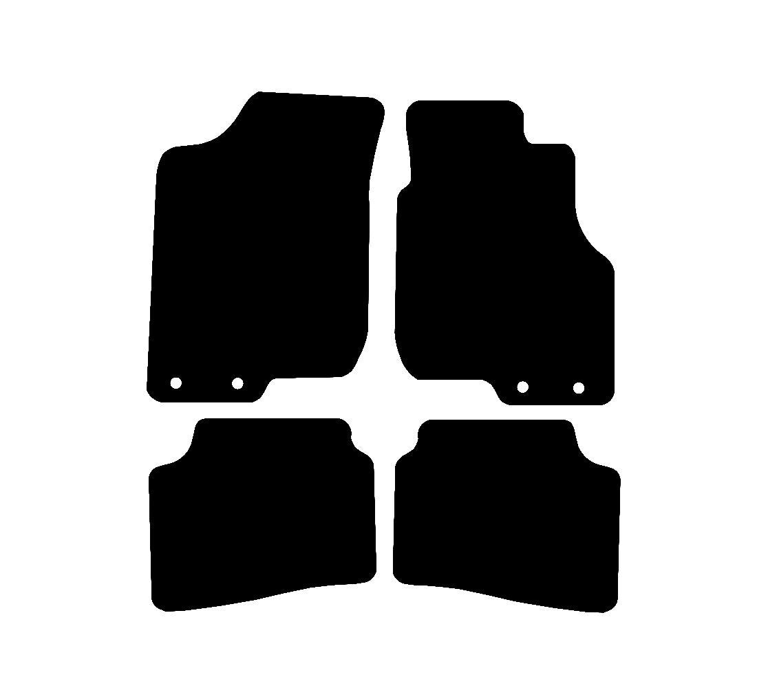 Kia Ceed 2007 - 2009 Car Mats vehicle mat pattern