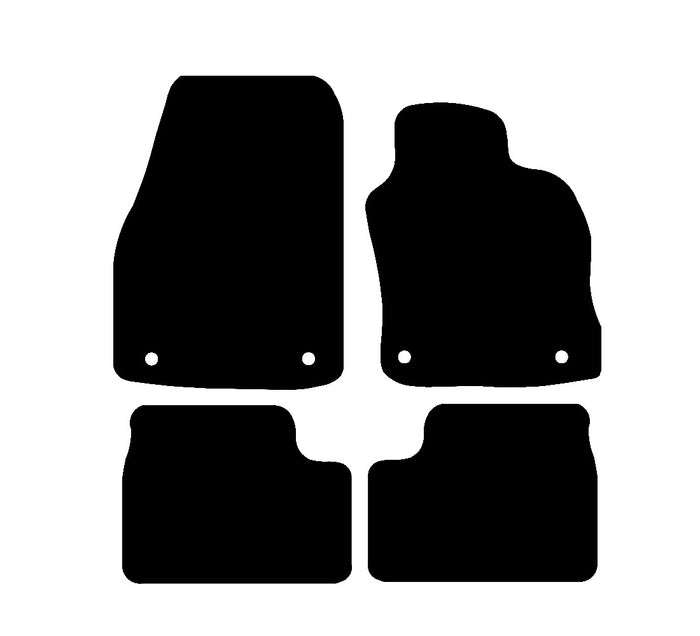 Vauxhall Astra Twin Top 2006 - 2010 Car Mats vehicle mat pattern