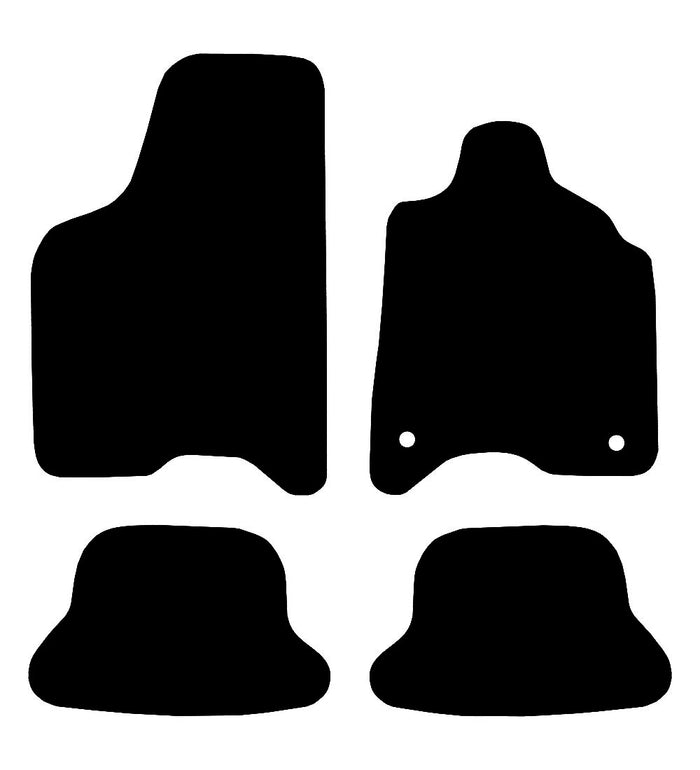 Seat Arosa (2 Clips) 1997 - 2005 Car Mats vehicle mat pattern