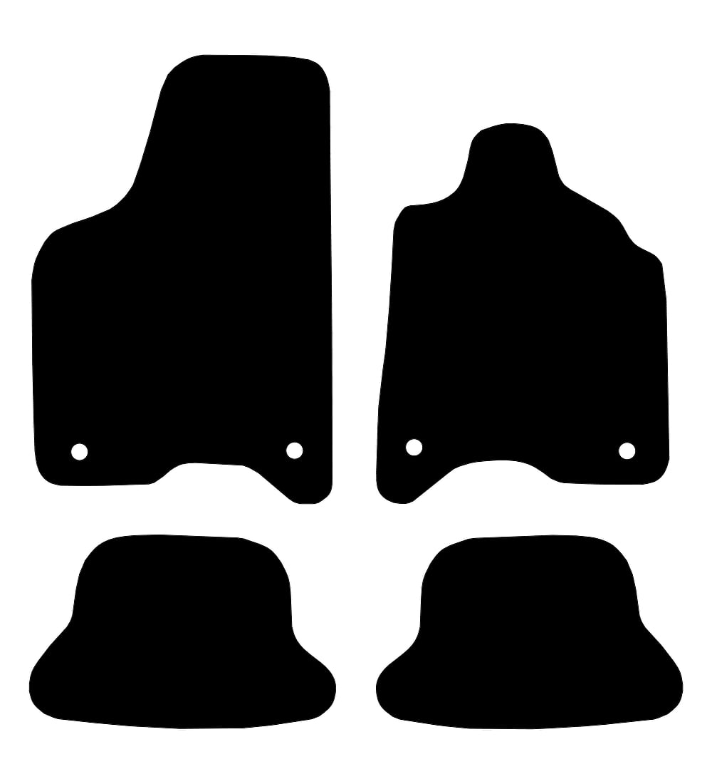 Seat Arosa (4 Clips) 1997 - 2005 Car Mats vehicle mat pattern
