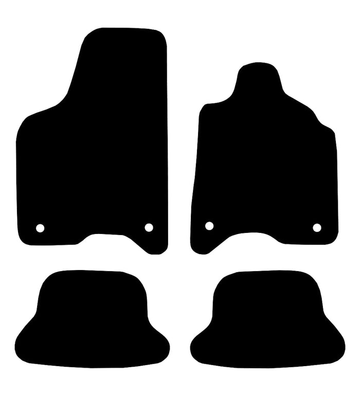 Seat Arosa (4 Clips) 1997 - 2005 Car Mats vehicle mat pattern